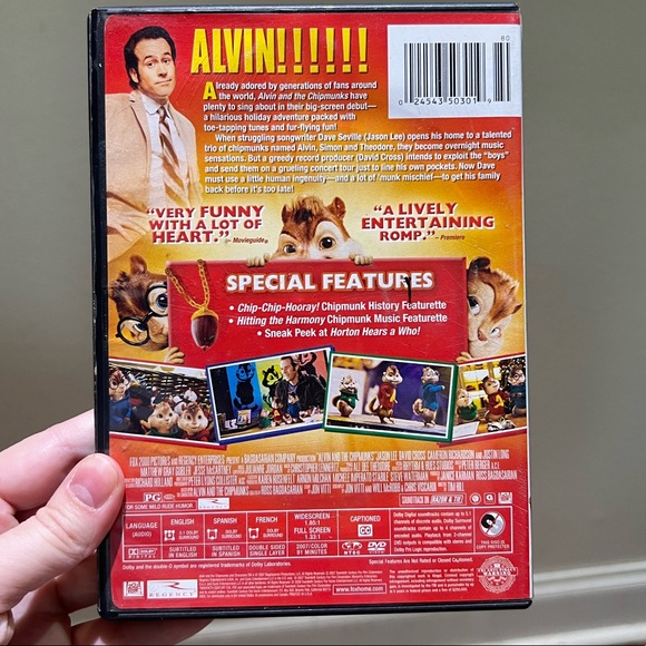 Alvin & the Chipmunks Dvd - Picture 2 of 3